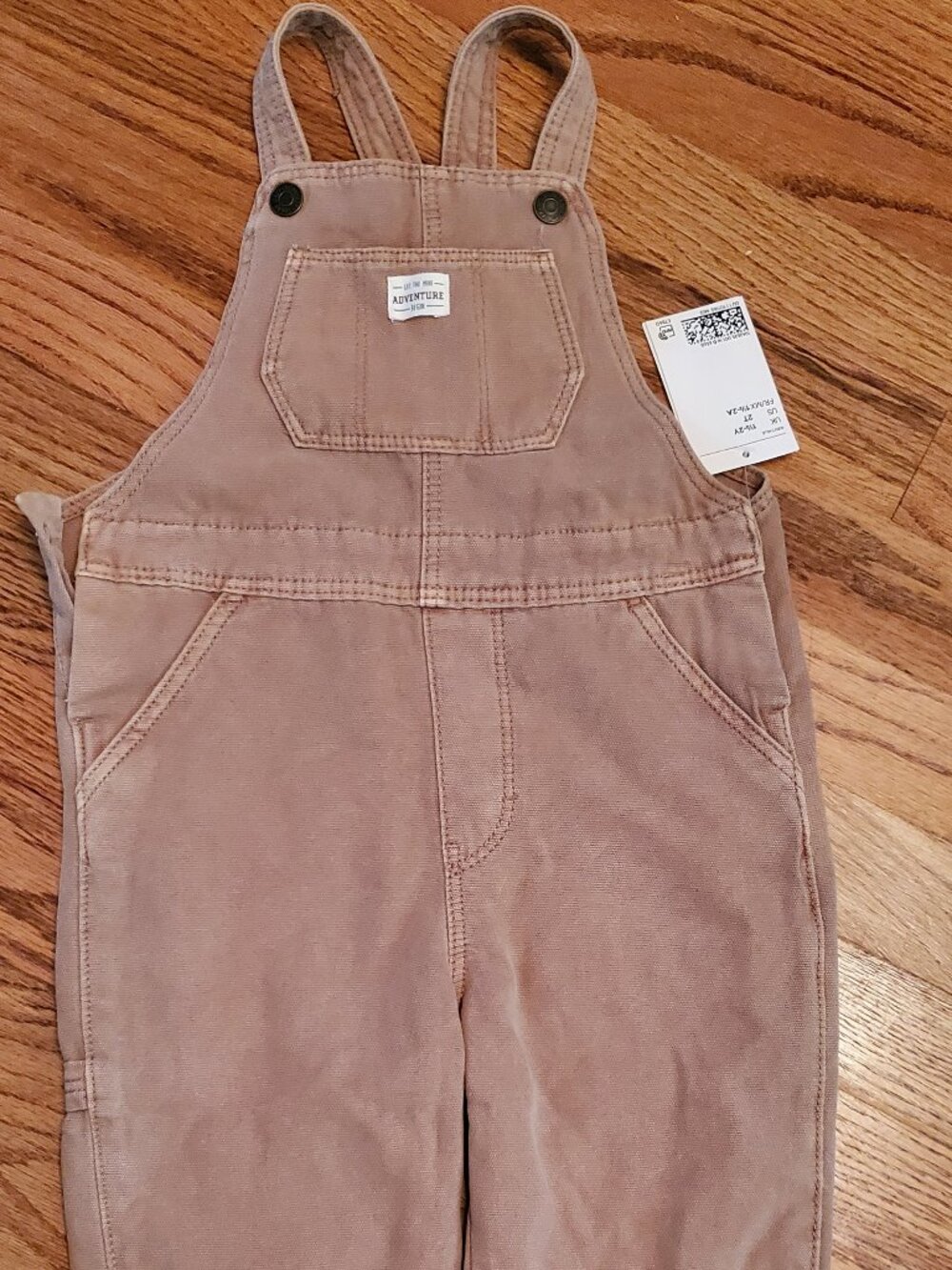 H&M brown denim overalls toddler (2T)